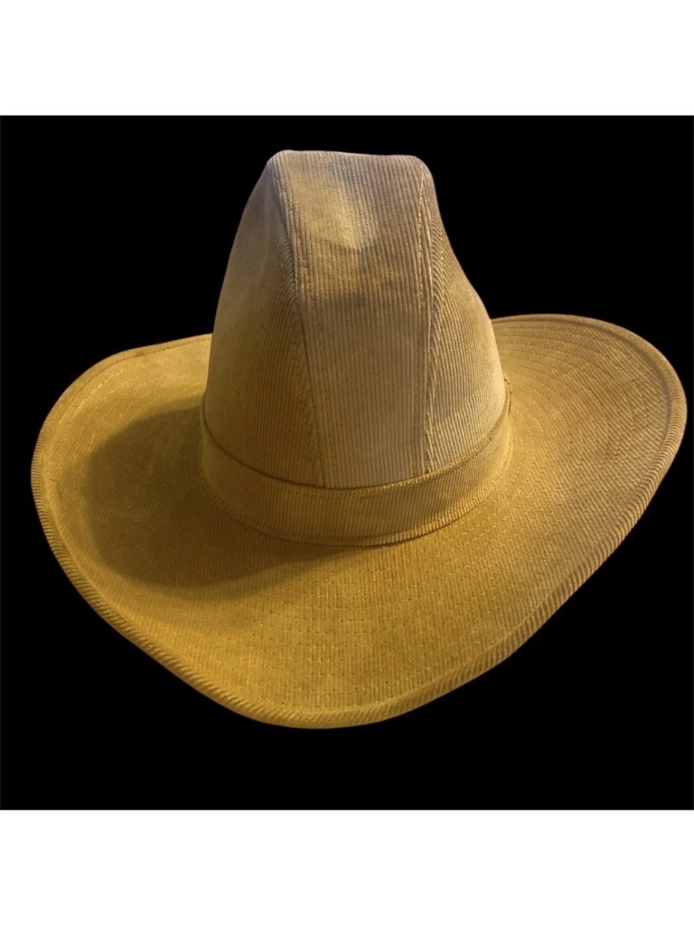 Vintage Levi Strauss & Co Cowboy Tan Western Hat Corduroy 7 USA Made - Picture 4 of 12